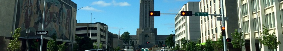 Nebraska capital in downtown Lincoln